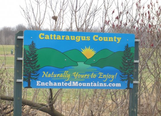 Cattaraugus County Welcome Sign