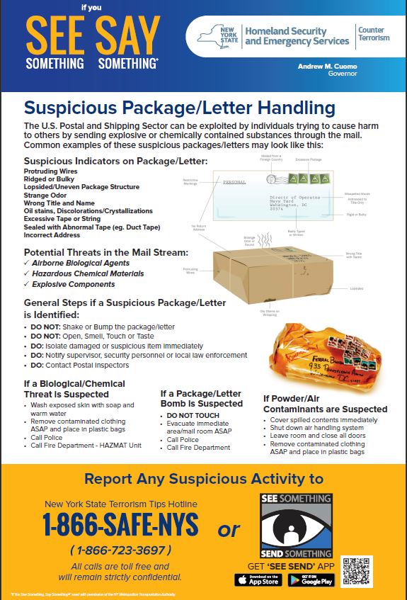 Suspicious Package and Letter Handling