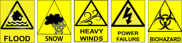 Flood. Snow. Heavy Winds. Power Failure. Biohazard.