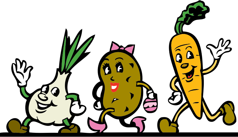 Walking Vegetables from OpenClipArt.org
