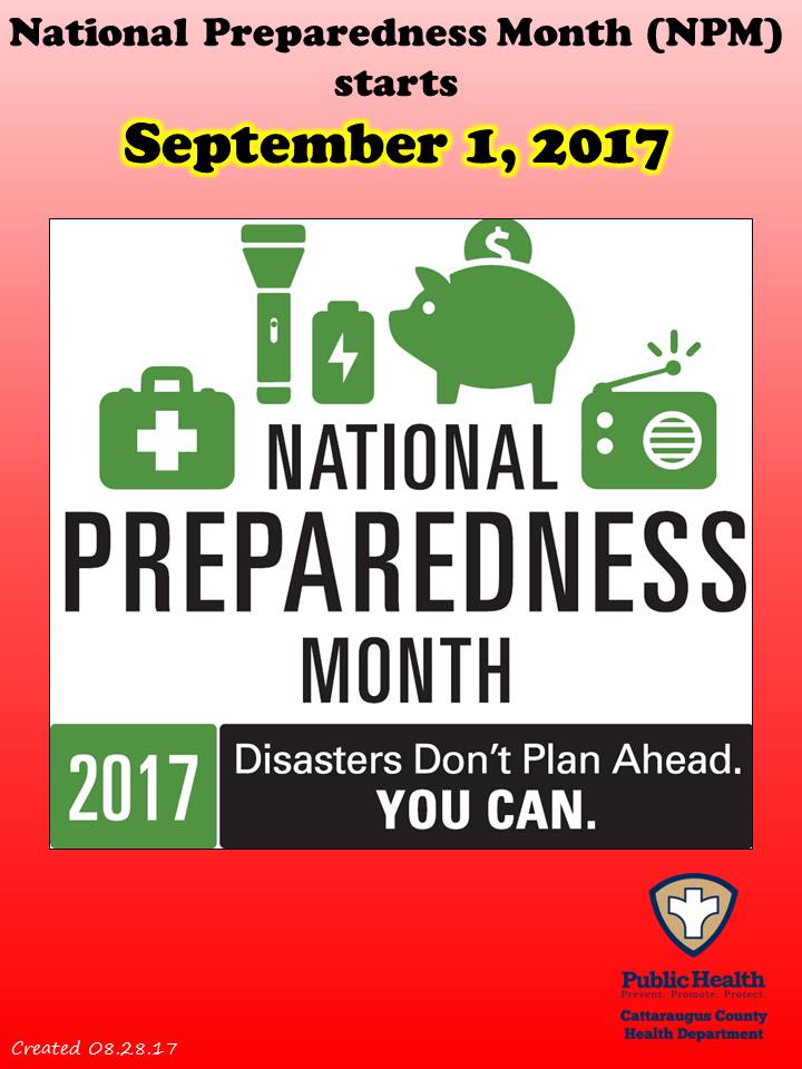 National Preparedness Month starts Sept. 1